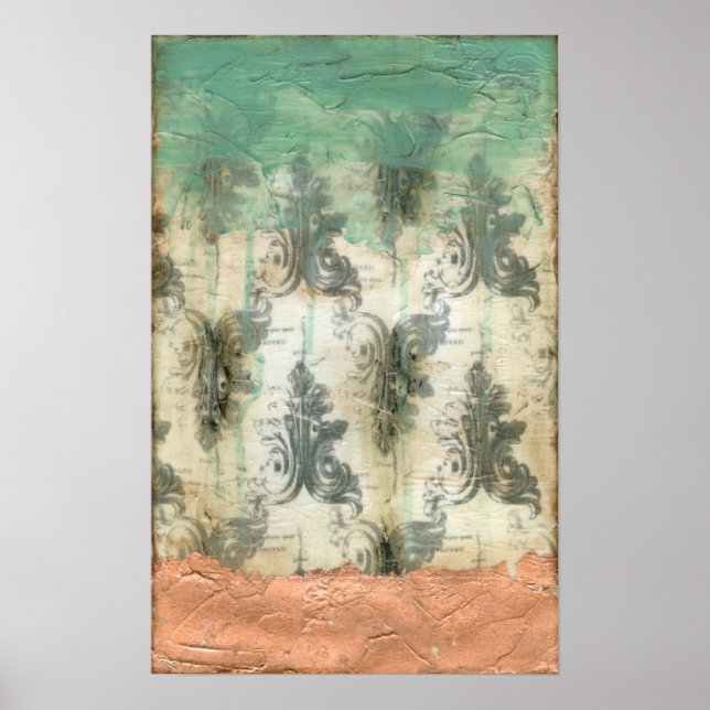 Affiche Design moderne Fleur De Lis (Devant)