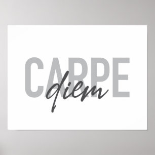 Affiche Design moderne, simple, urbain, cool Carpe Diem