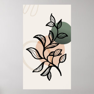 Affiche design moderne tendance