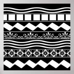 Affiche design motif abstrait moderne