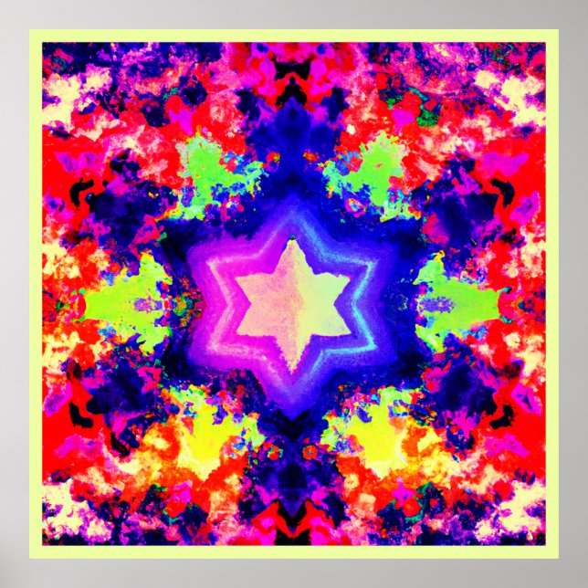 Affiche Design Motif moderne coloré (Devant)