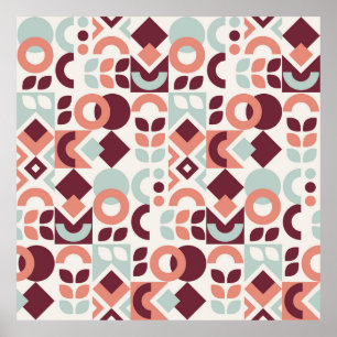 Affiche Design motif scandinave. Retro moderne simple b