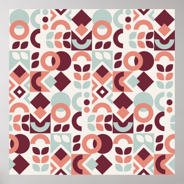 Affiche Design motif scandinave. Retro moderne simple b (Devant)
