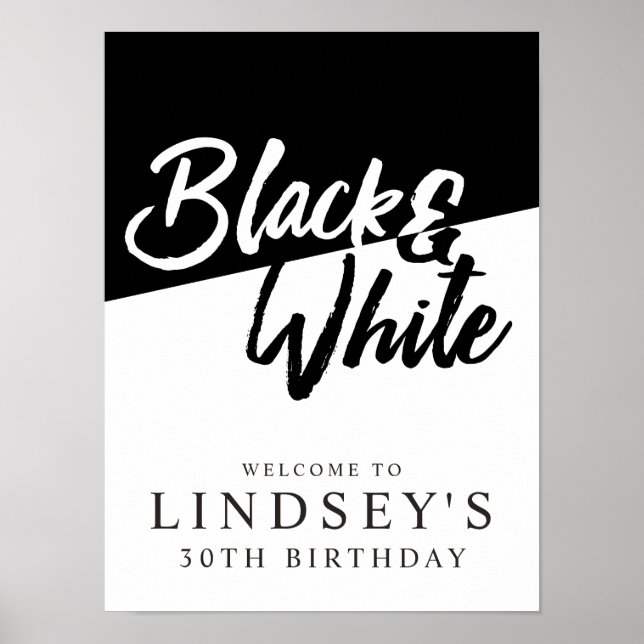 Affiche Design, noir et blanc (Devant)