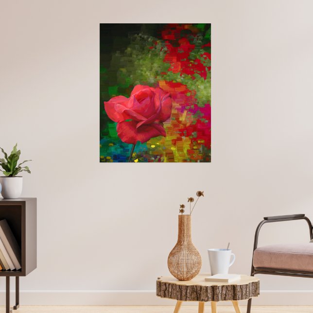 Affiche Design Rose de l'ancien monde (Salon 3)