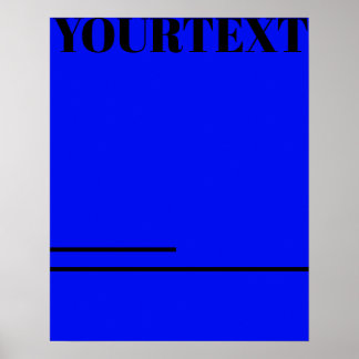 Affiche Design typographique personnalisé minimalisme cool