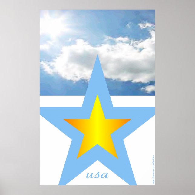 Affiche Designs patriotiques "USA" (Devant)