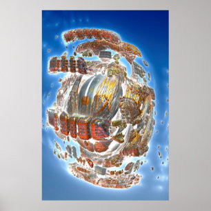 Affiche Désintégration du vaisseau spatial