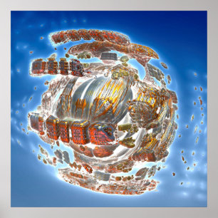 Affiche Désintégration du vaisseau spatial