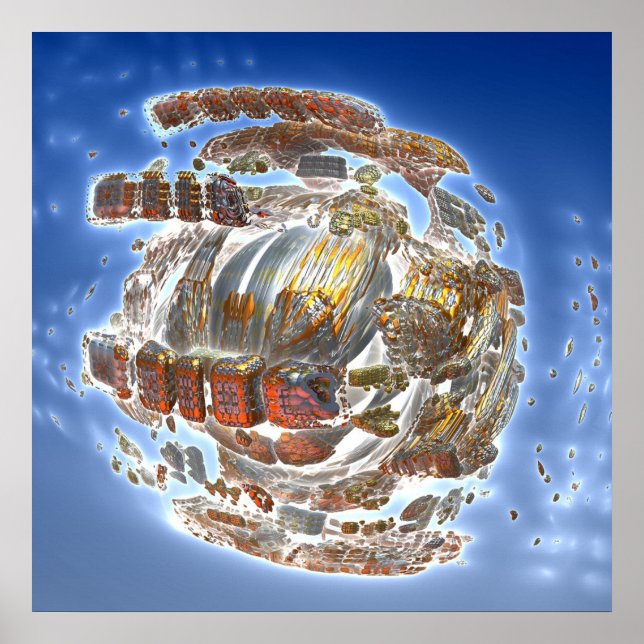 Affiche Désintégration du vaisseau spatial (Devant)