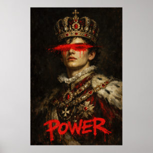 Affiche DÉSIR — Portrait néo-baroque de roi