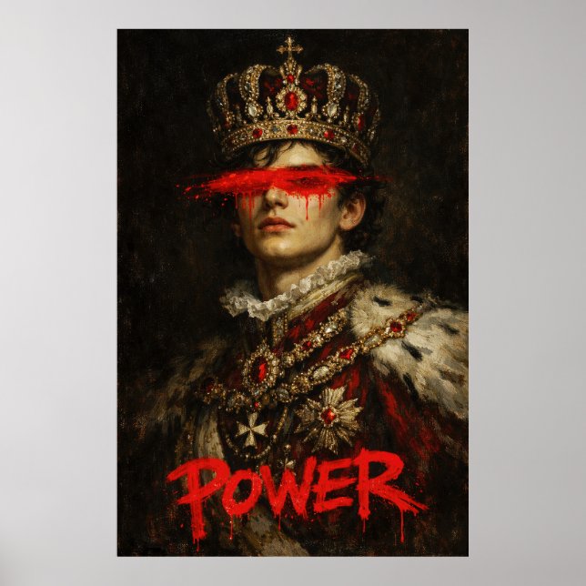 Affiche DÉSIR — Portrait néo-baroque de roi (Devant)