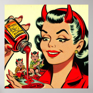 Affiche Désolant Pin up