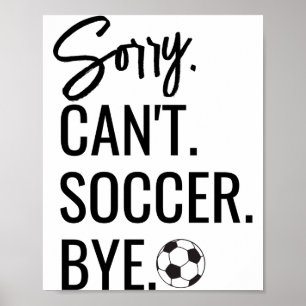 Affiche Désolé Cant Football Au Revoir Maillot Personnalis