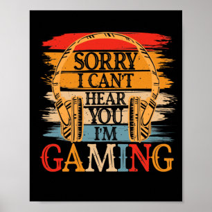 Affiche Désolé de ne pas pouvoir vous entendre Je suis Jeu