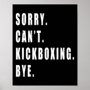 Affiche Désolé, impossible de faire du kickboxing, au revo