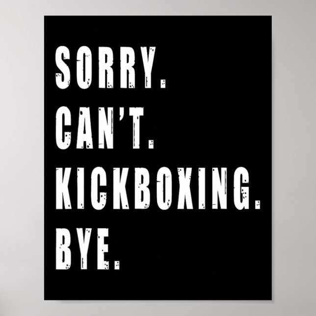 Affiche Désolé, impossible de faire du kickboxing, au revo (Devant)