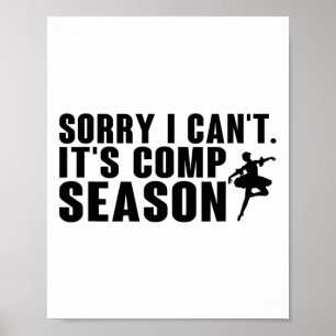 Affiche Désolé, je ne peux pas venir Saison Cheer Gilrs Co
