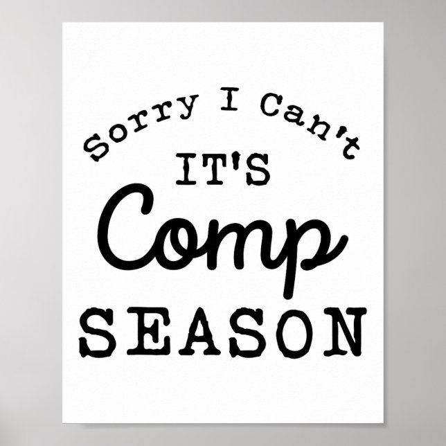 Affiche Désolé, je ne peux pas venir Saison Cheer Gilrs Co (Devant)