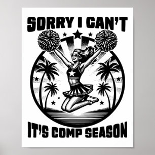 Affiche Désolé, je ne peux pas venir saison Cheer Girls Co