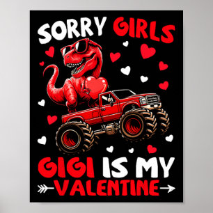Affiche Désolé les filles Gigi est mon dinosaure monstre d