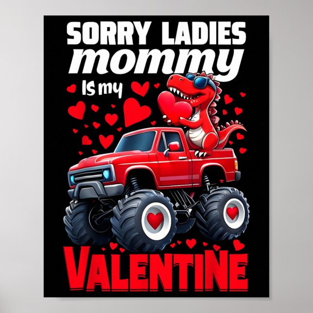 Affiche Désolé Mesdames Maman Est Mon Dinosaure De La Sain (Devant)