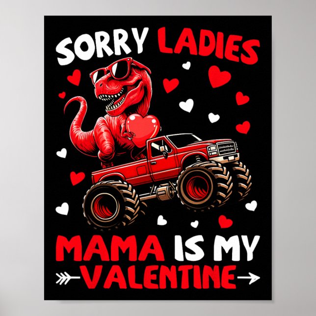 Affiche Désolé Mesdames Maman Est Mon Dinosaure Monstre De (Devant)