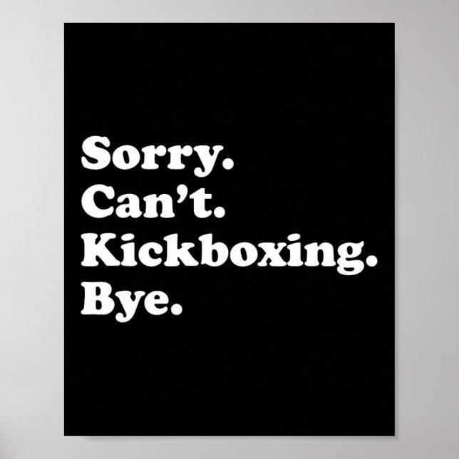 Affiche Désolé, pas d'au revoir - Kickboxing drôle  (Devant)