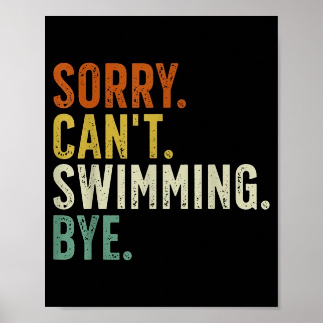 Affiche Désolé, pas de natation, au revoir  (Devant)