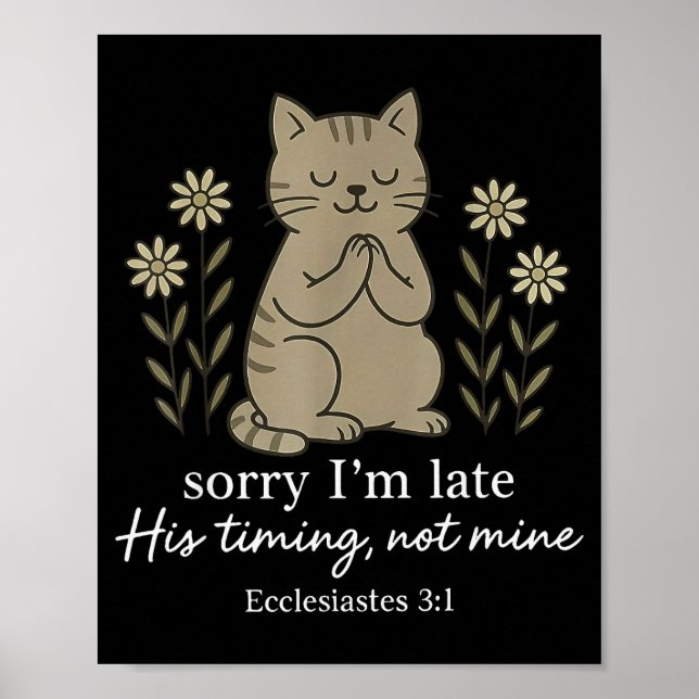 Affiche Désolé pour mon retard Son timing pas le mien Vers (Devant)