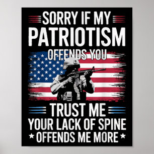 Affiche Désolé si mon patriotisme vous offense Fl patrioti