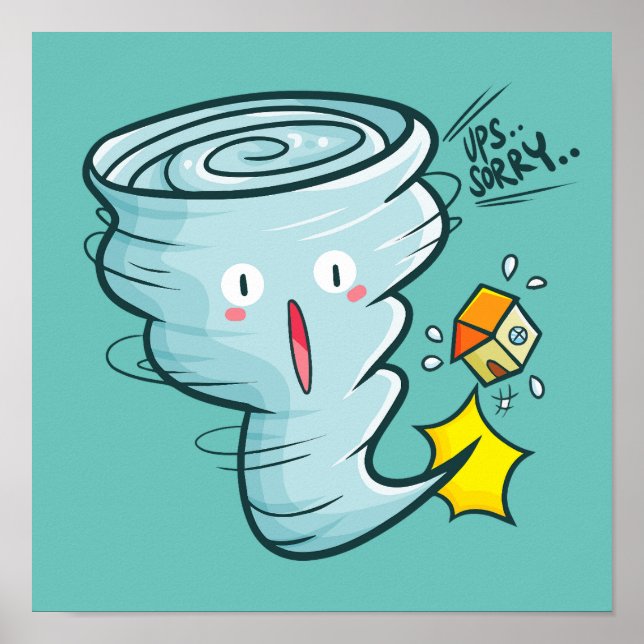 Affiche Désolé Tornado (Devant)