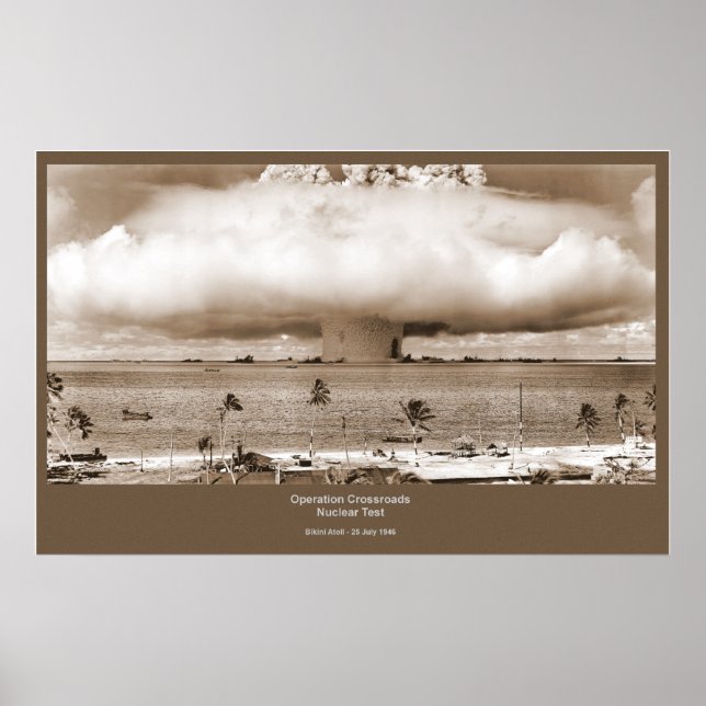 Affiche d'essai nucléaire (Devant)