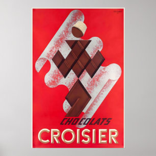 Affiche Dessert au Chocolat Boissons Sucreries Cuisine Ali