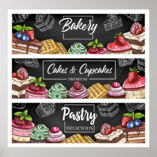 Affiche Desserts sucrés
