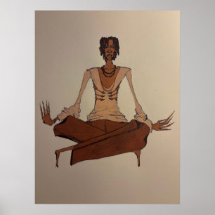 Affiche dessin acrylique
