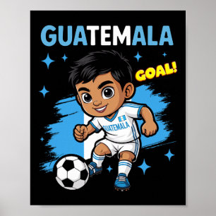 Affiche Dessin animé de l'objectif pour enfant du Guatemal