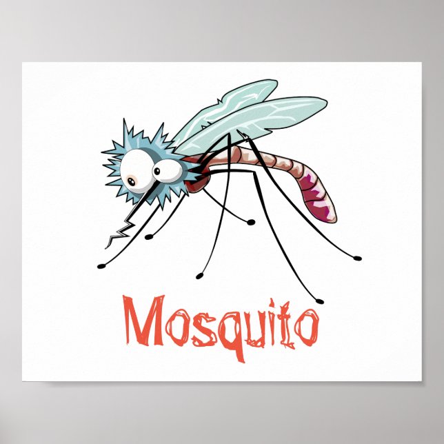 Affiche Dessin animé de moustique (Devant)