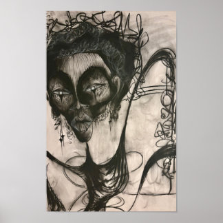 Affiche dessin au fusain