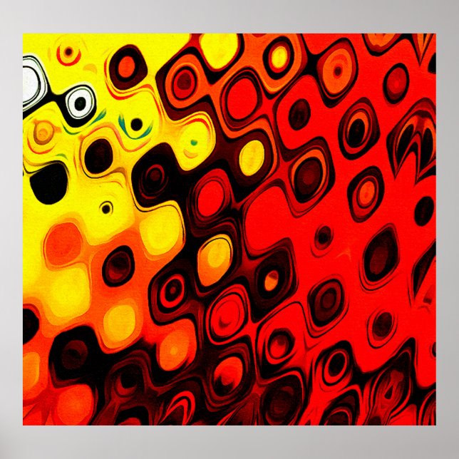 Affiche Dessin au pastel à l'huile. arrière - plan couleur (Devant)