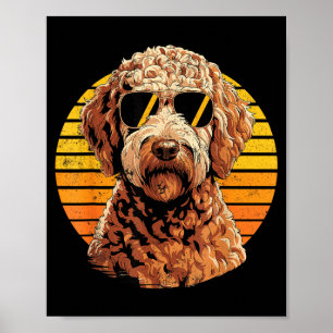 Affiche Dessin cool fier hommes femmes amateurs de chiens