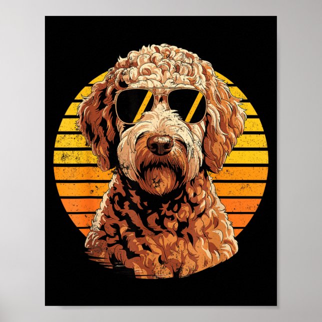 Affiche Dessin cool fier hommes femmes amateurs de chiens  (Devant)