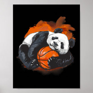Affiche Dessin d'amour de Panda ours croquis Dessin d'anim