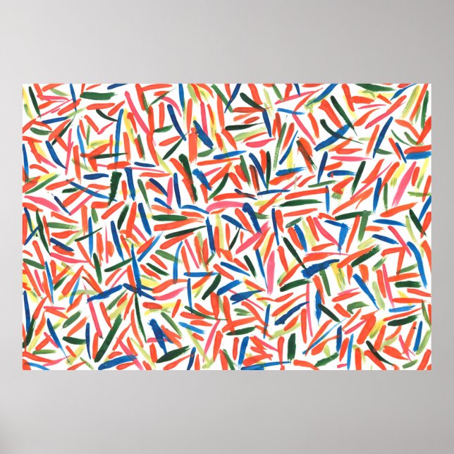 Affiche Dessin d'aquarelle Abstrait (Devant)
