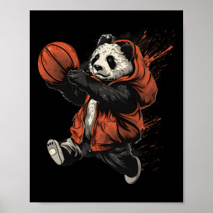 Affiche Dessin d'art animal amateur de sketball d'ours