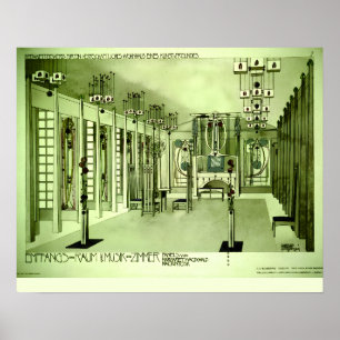 Affiche Dessin de Charles Rennie Mackintosh 1901