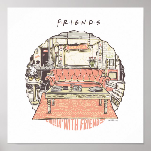 Affiche Dessin de Chillin avec AMIS™ (Devant)