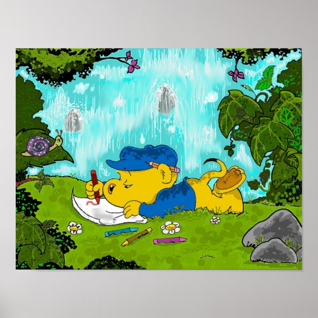 Affiche Dessin De Ferald Par La Cascade (Devant)