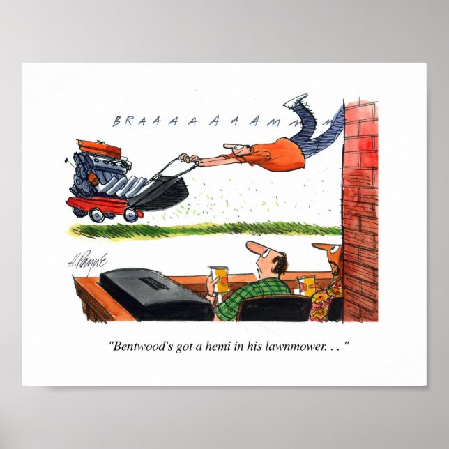 Affiche Dessin de Hemi Mower (Devant)