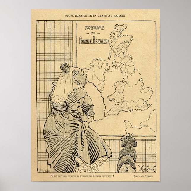 Affiche Dessin de La Reine Victoria du Rire (Devant)